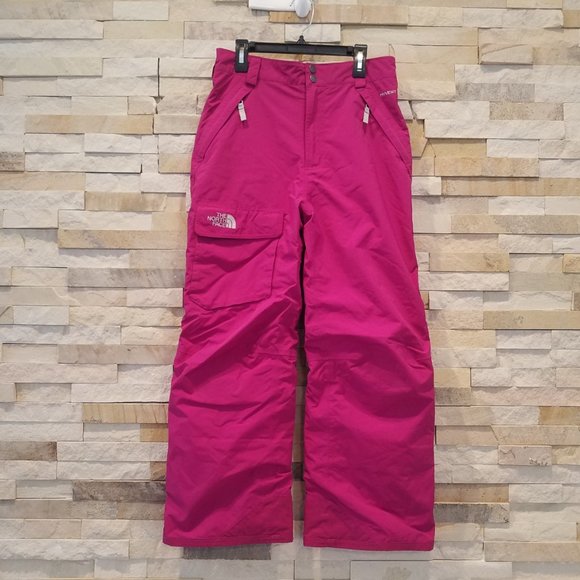 North Face Girls Large Purple Ski Snow Pants Bibs